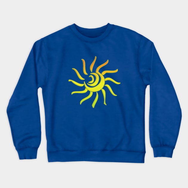 here comes the sun Crewneck Sweatshirt by rclsivcreative